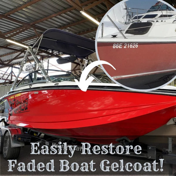 Shiny Boat Faded Gelcoat Restorer（The sponge is about 8*3cm）